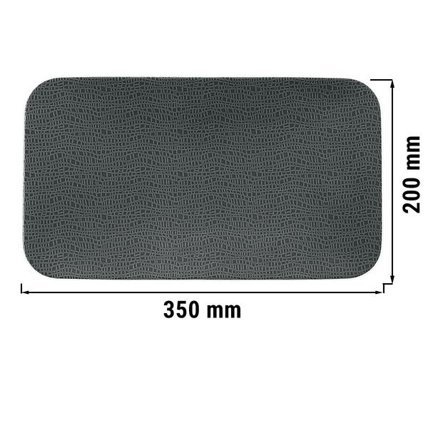 (2 stuks) SELTMANN WEIDEN | Coup bord - plat rechthoekig - 350x200mm - Antraciet