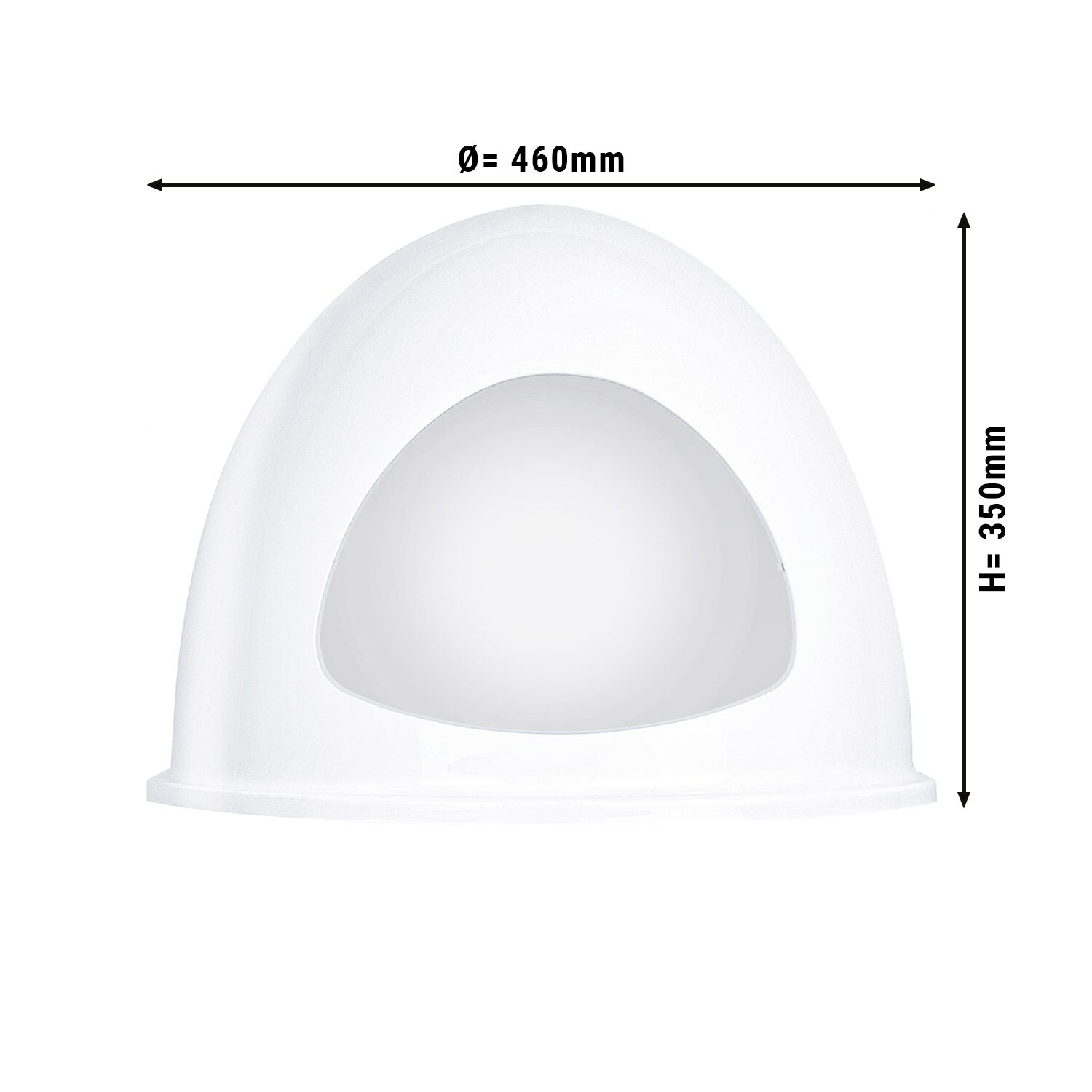 Couvercle en plexiglas pour chauffe-œufs - Blanc mat - pour EKWG36, EKSG36