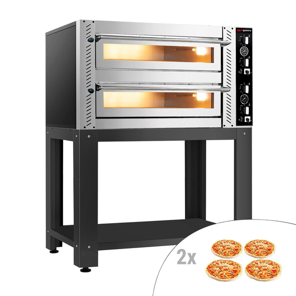 Forno de pizza 4+4x 34 cm (full fireclay) - incl. estrutura de base