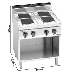 Elektrický sporák 4x plotýnka čtvercová (10,4 kW)