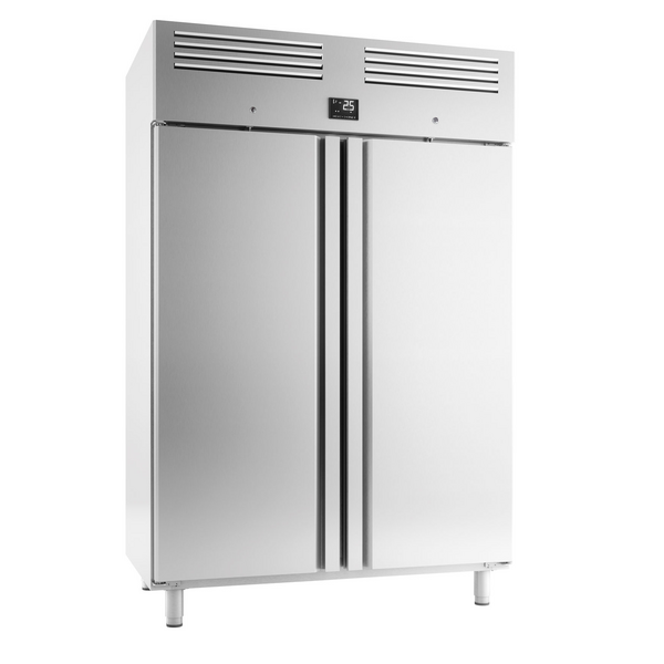 Zamrażarka piekarnicza ze stali nierdzewnej Premium PLUS - EN 60x40 - 1240 litrów - z 2 drzwiami	
