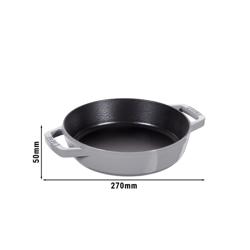 STAUB | PANS - Padella con 2 manici - Ø 200mm - Ghisa - Grigio grafite