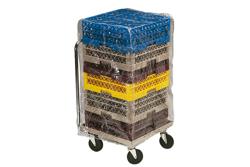 Housse de protection - transparente - pour paniers à vaisselle - H : 910 mm