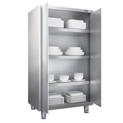 Armoire de travail en inox PREMIUM - 1000x700mm - 2 portes battantes - Hauteur: 1800mm