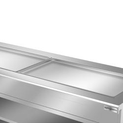 Banco buffet professionale refrigerato COPENAGHEN - 2310mm - con piano refrigerato - Acciaio inox - Self Service
