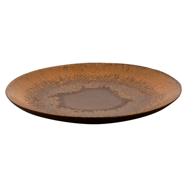 (6 st) CECIL - platta tallrikar - Ø 21 cm - brun