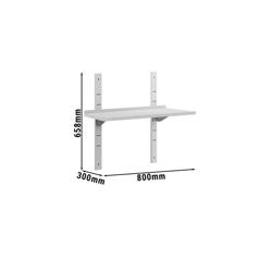 Rafturi de perete ECO - 800 x 300 mm - cu 1 nivel