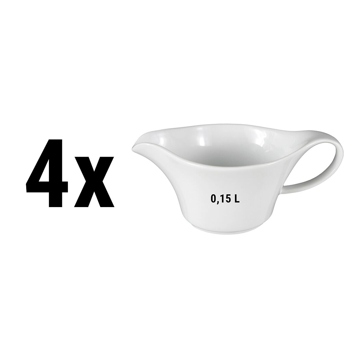 (4 pièces) SELTMANN WEIDEN | Saucière à beurre - 0,15 litre - Blanc/Uni