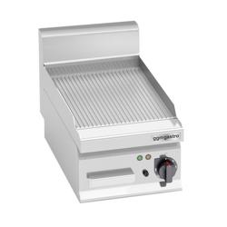 Płyta grillowa elektryczna - 4kW - Ryflowana - Powierzchnia: 296x430mm - nastawna