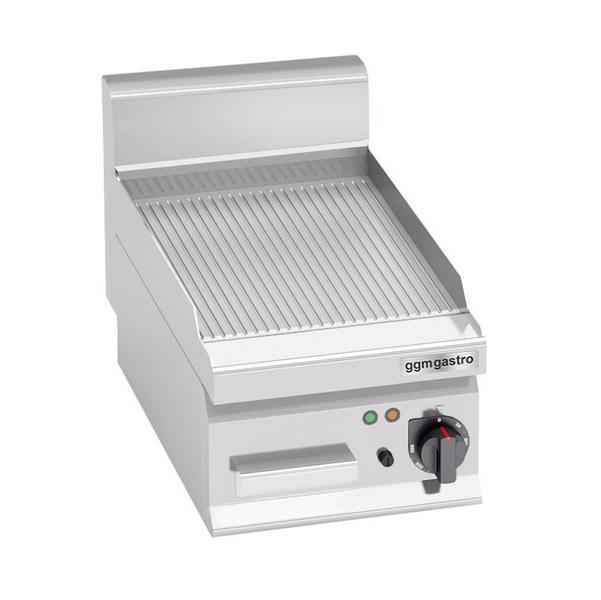 Električna ploča za prženje - 4 kW - Rebrasta