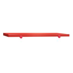 Snijplaat voor werktafel - 1400x600mm - Dikte: 40mm - HACCP-conform - HDPE 500 - Rood - Antislipvoetjes - Vaatwasmachinebestendig