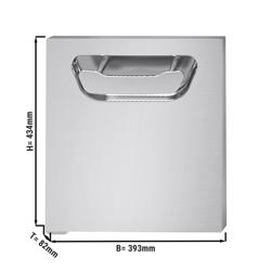 Onderbouw deur - 393x82x(H)434mm - RVS | aanslag links - voor 700-serie - passend voor PAOLO 700
