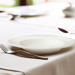 (6 pièces) LUX - Assiette Maastricht - Creuse - Ø 230 mm - Ivoire