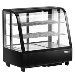 Tafelmodel koelvitrine - 100 liter - 680mm - Rond - met 2 planken