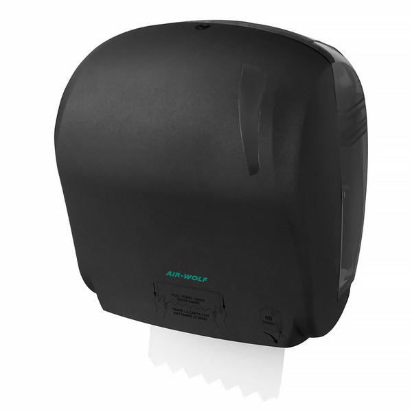 AIR-WOLF | Manual Autocut Paper Towel Roll Dispenser – Wall Mounted - 100% Recycled Plastic - Anthracite