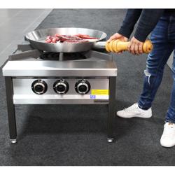 Cucina a gas professionale - 31,0 kW - 4 fuochi - 700x800x500mm