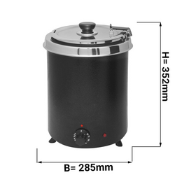 Soepwarmer - 5 liter - Zwart