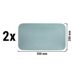 (2 pieces) SELTMANN WEIDEN | Rectangular Dinner Plate – 350 × 200 mm - Turquoise - Porcelain