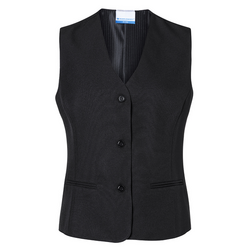 (6 stuks) KARLOWSKY | Dames Vest Basic - Zwart - Maat: L