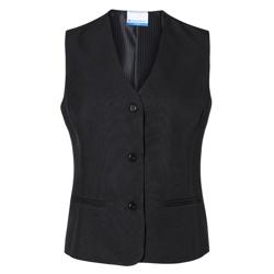 (6 stuks) KARLOWSKY | Dames Gilet Basic - Zwart - Maat: XXL