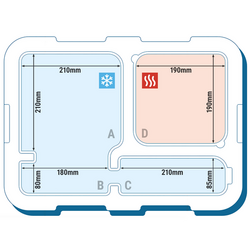 CAMBRO | CAM GOBOX® - Geïsoleerde container voor maaltijden - met 4 compartimenten