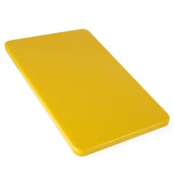 Skärbräda - 600x400 mm - 20 mm - HACCP-godkänd - polyeten (HDPE 500) - gul