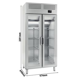 Refrigerador (GN 1/1) - con 2 puertas de cristal