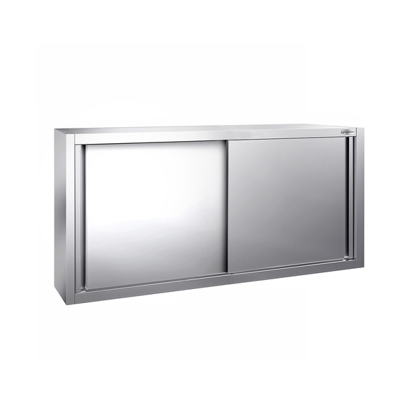 Duvar Dolabı - Paslanmaz Çelik - PREMIUM 1400x400mm - Sürme Kapı - 650mm Yükseklik