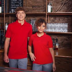 KARLOWSKY | Ženska radna polo majica Basic - Crvena boja - Veličina: 3XL