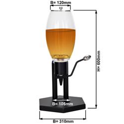 Dispenser per miele Singolo - 5L - Nero