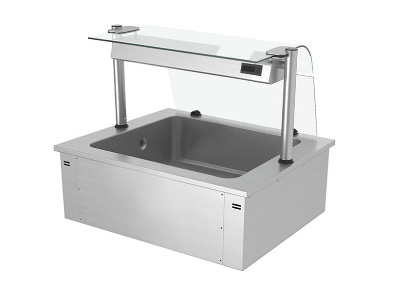 Cuve réfrigérée encastrable - 810mm - 2x GN 1/1 - 90L