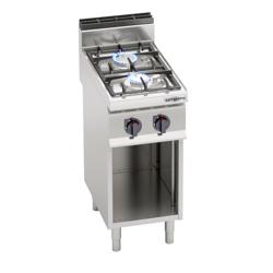 Masina de gatit pe gaz 2x arzatoare (9,5 kW) cu flacara de veghe
