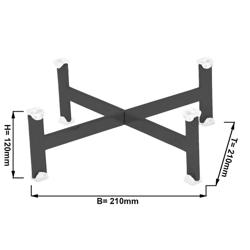 Buffetständer - Höhe: 120mm - Schwarz - passend für Platten & Teller ab 210mm
