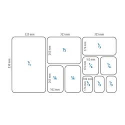 Szilikon fedél 1/6 GN tartályhoz és jégtartályhoz (176 x 162 mm)