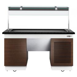 Buffet DUBLIN - 1,6 x 1,0 m - 4x GN 1/1 - Tina de refrigeración