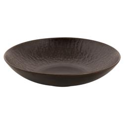 (6 st) Rust - Djup tallrik - rund - stengods - Ø 22 cm; H 51 mm - brun