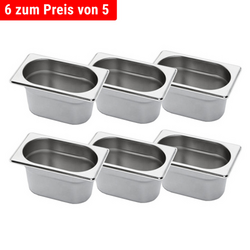 Recipient GN din oțel inoxidabil 1/9 - adâncime: 100 mm