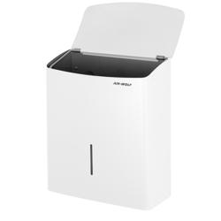 AIR-WOLF | Commercial hygiene waste bin - 10 litres - Stainless steel - White