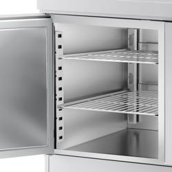 Хладилен плот за пекарски изделия  PREMIUM - 1,5 x 0,8 m - с 2 врати