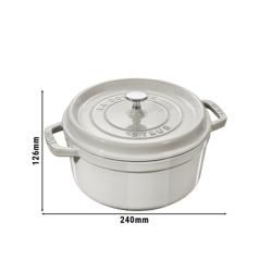 STAUB | LA COCOTTE - Kookpot - Ø 180mm - Gietijzer - Witte truffel