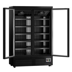 Fali fagyasztó polc - 1310mm - 991 liter - LED világítással, hőszigetelt üvegajtókkal és 5 polccal
