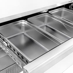 Bancada combinada (refrigeração/congelação) - 1230mm - 2 gavetas - 6x GN 1/1