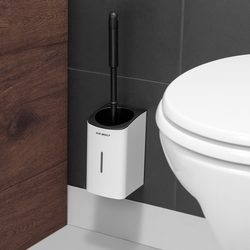 AIR-WOLF | WC borstelhouder - open top - Roestvrij staal Wit