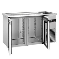 Barkoelkast PREMIUM - 1550x700mm - 2 glazen deuren