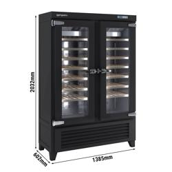 Cave à Vin - Bois Massif - 1 Zone Climatique - 640 Litres - max. 84 Bouteilles