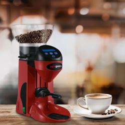 Kávéőrlő - 1 kg - 77 dB - Automatikus adagolás - Piros