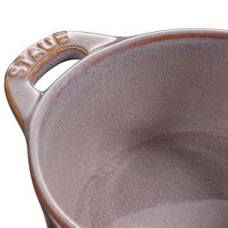 STAUB | CERAMIQUE - Mini Cocotte-pata - Ø 100mm - pyöreä - keraaminen - antiikinharmaa