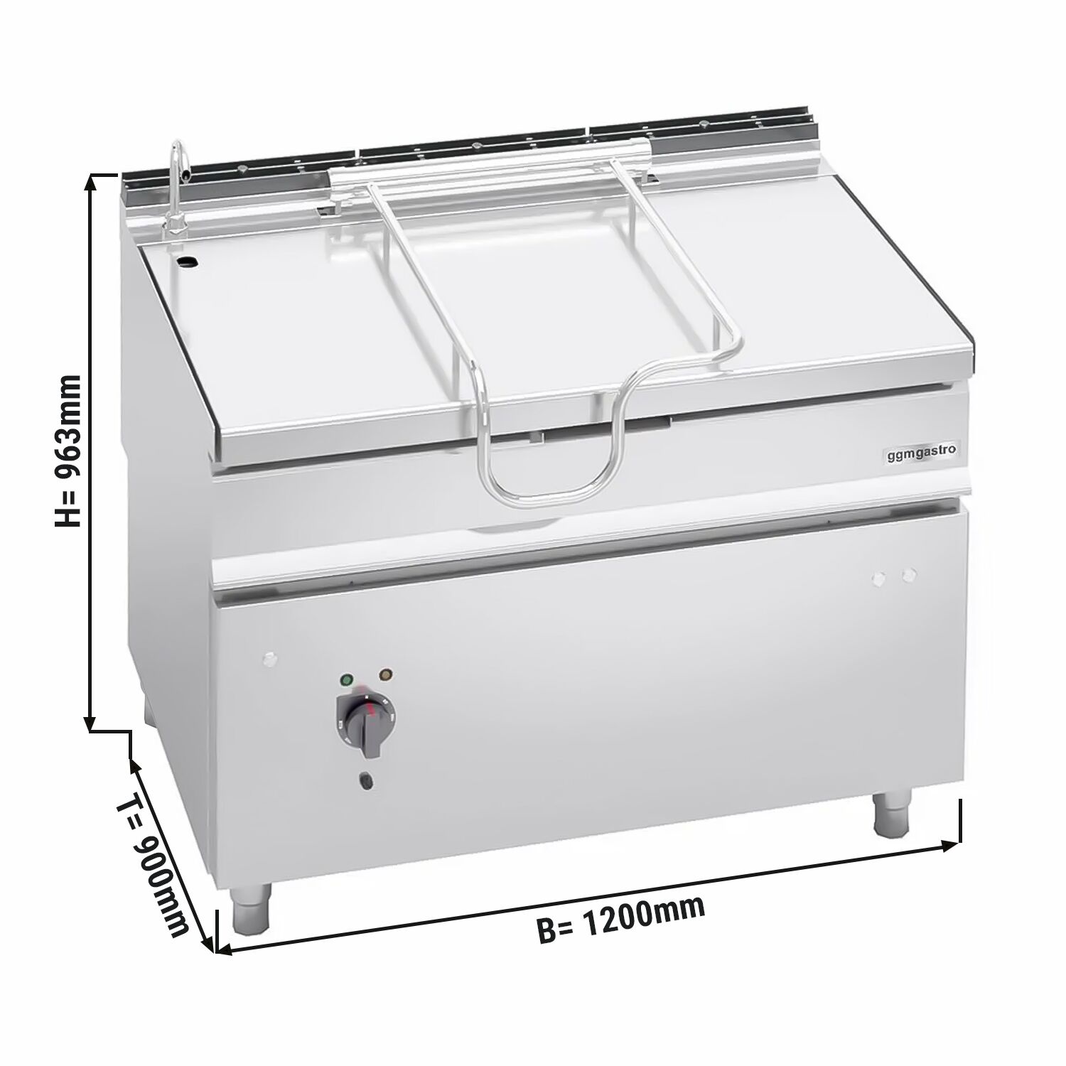 Poêle basculante électrique - 120 litres - 14,4 kW