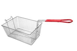 Cestello per friggitrice - 240x335x150mm - metallo zincato | manico in plastica ergonomico - compatibile con GFK591-40