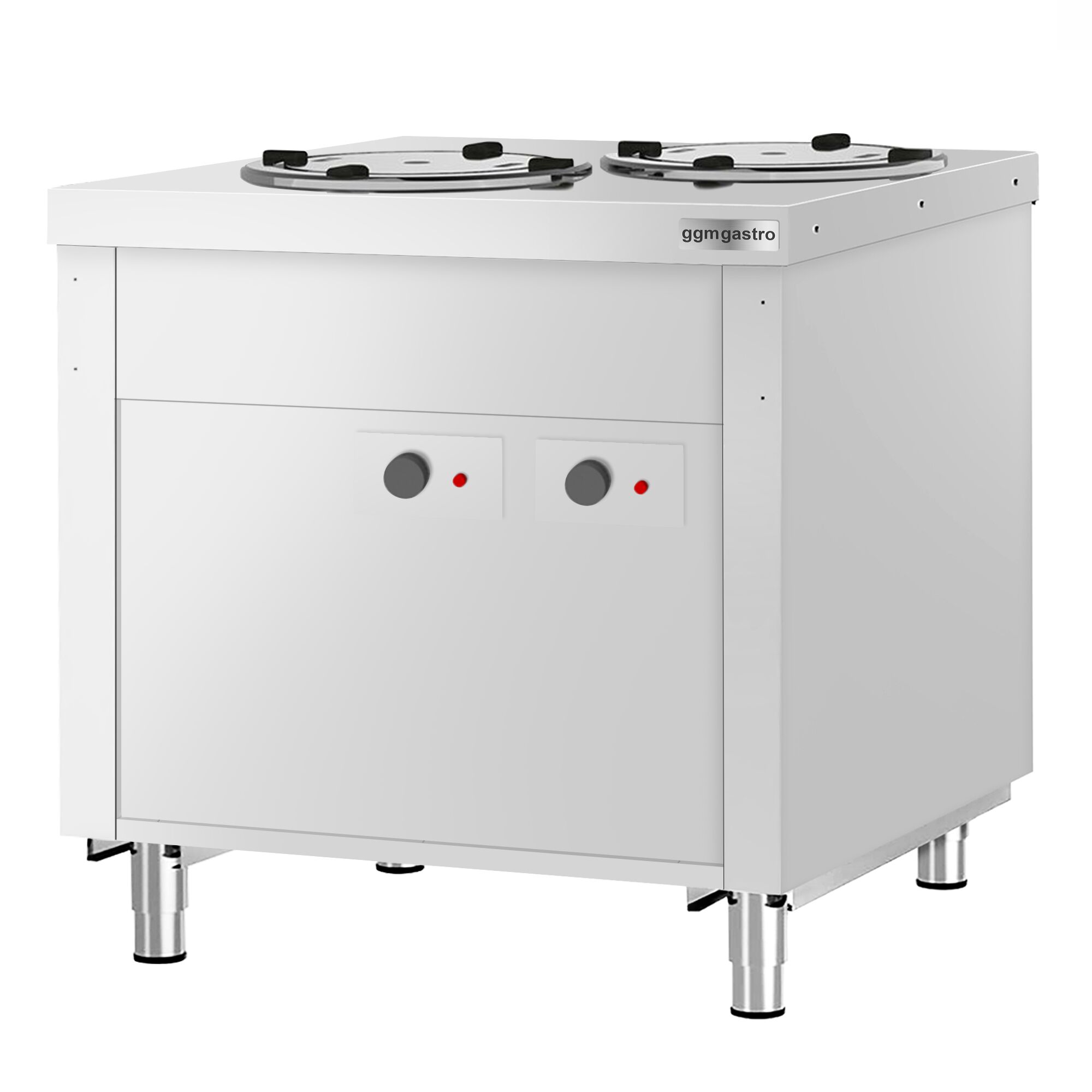 Distributeur d’Assiettes KOPENHAGEN - Chauffant - 400 Watt - 910 mm - 120 Assiettes - Inox